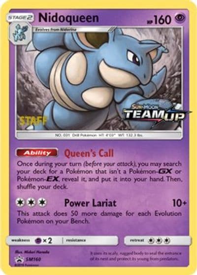 Nidoqueen - SM160 (Prerelease) [Staff] SM Promos Pokemon card