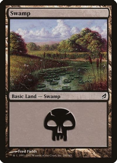 Swamp 290 Lorwyn Magic card