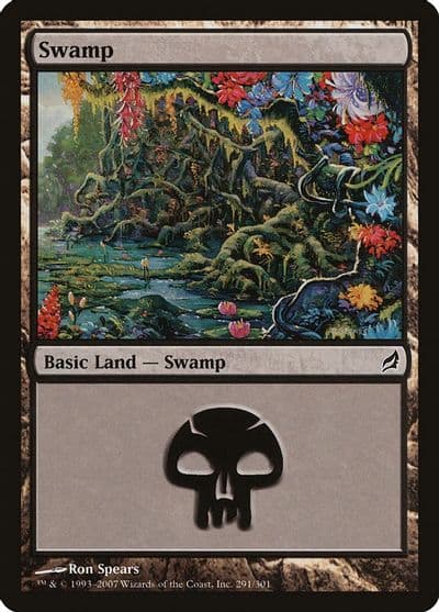 Swamp 291 Lorwyn Magic card