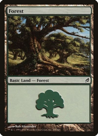 Forest 299 Lorwyn Magic card