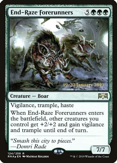 End Raze Forerunners Prerelease Cards Magic card