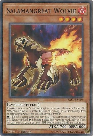 Salamangreat Wolvie Savage Strike Yu-Gi-Oh! card