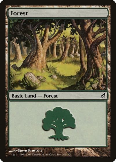 Forest 300 Lorwyn Magic card