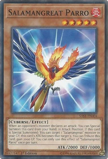 Salamangreat Parro Savage Strike Yu-Gi-Oh! card