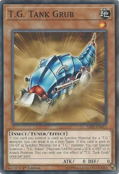 TG Tank Grub Savage Strike Yu-Gi-Oh! card
