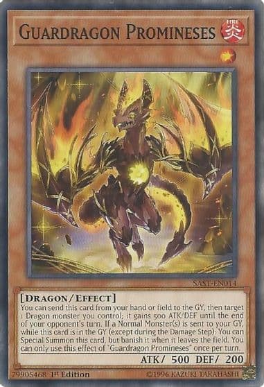 Guardragon Promineses Savage Strike Yu-Gi-Oh! card