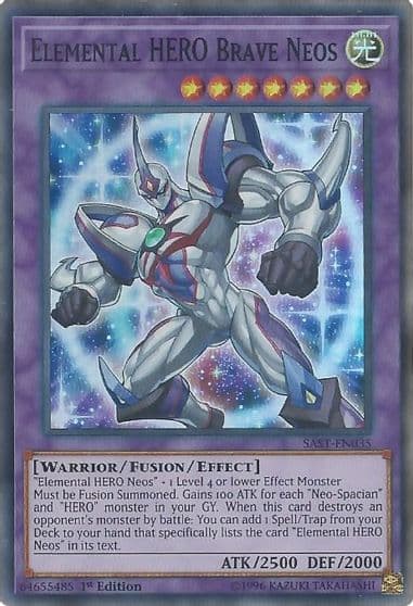 Elemental HERO Brave Neos Savage Strike Yu-Gi-Oh! card