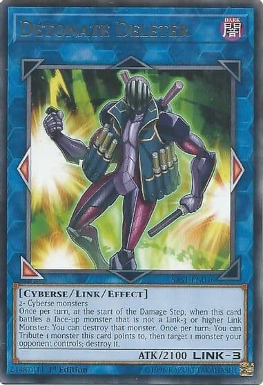 Detonate Deleter Savage Strike Yu-Gi-Oh! card