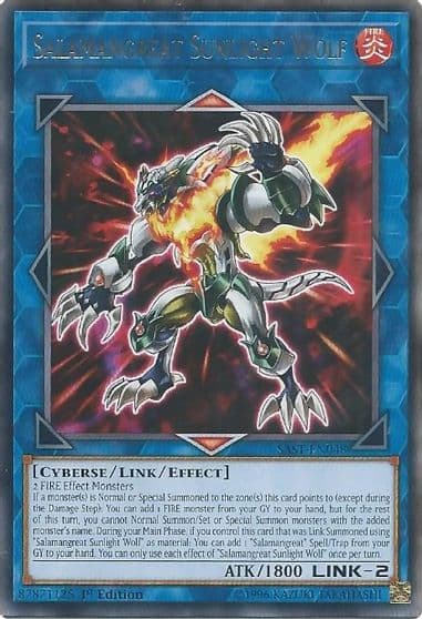 Salamangreat Sunlight Wolf Savage Strike Yu-Gi-Oh! card
