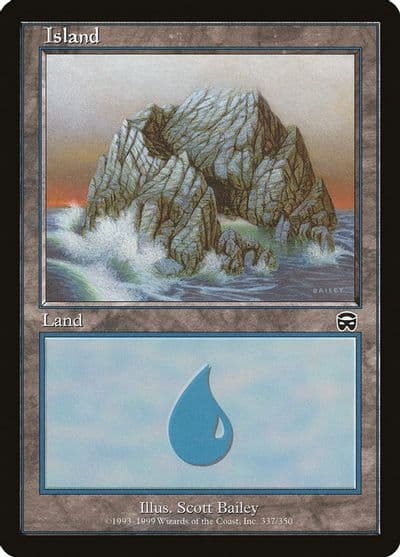 Island 337 Mercadian Masques Magic card