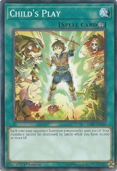 Childs Play Savage Strike Yu-Gi-Oh! card