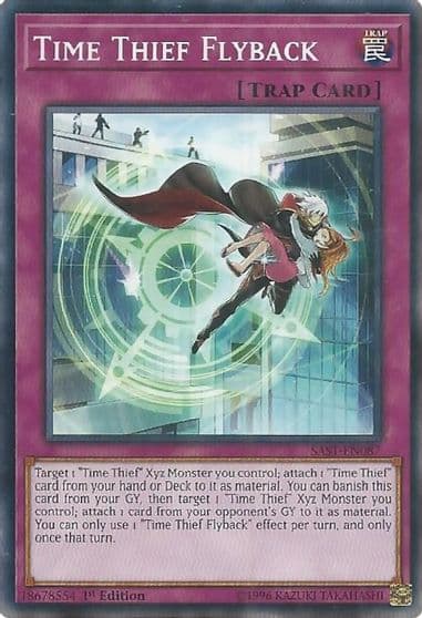 Time Thief Flyback Savage Strike Yu-Gi-Oh! card