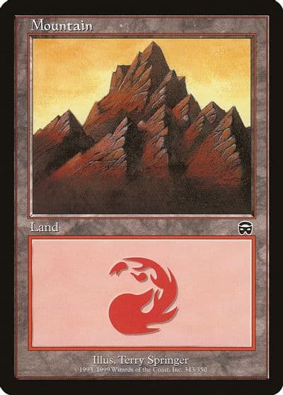Mountain 343 Mercadian Masques Magic card