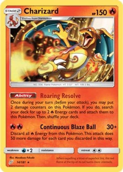 Charizard (SM Team Up) Deck Exclusives Pokemon card