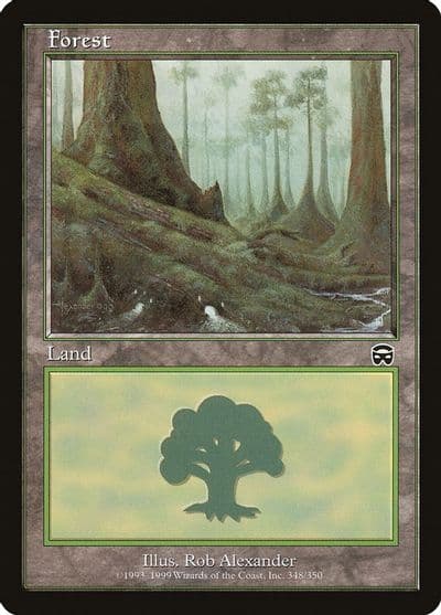 Forest 348 Mercadian Masques Magic card