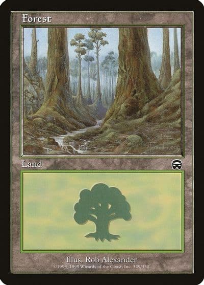 Forest 349 Mercadian Masques Magic card