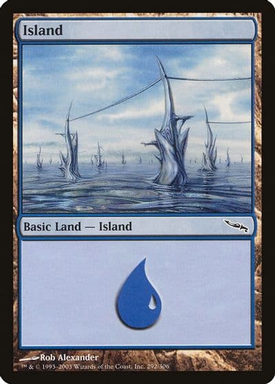 Island 292 Mirrodin Magic card