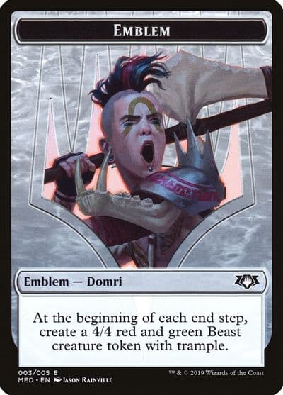 Emblem Domri Chaos Bringer Mythic Edition: Ravnica Allegiance Magic card