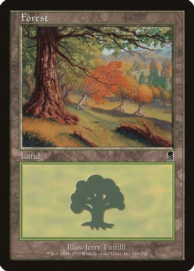Forest 349 Odyssey Magic card