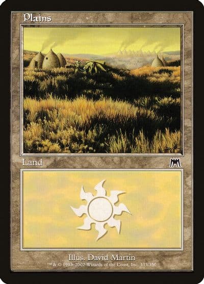 Plains 333 Onslaught Magic card