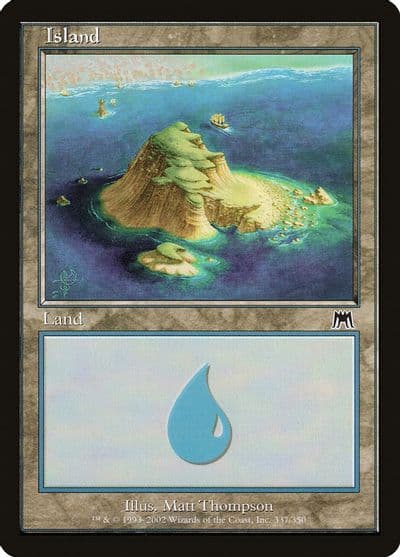 Island 337 Onslaught Magic card