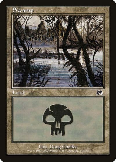 Swamp 340 Onslaught Magic card
