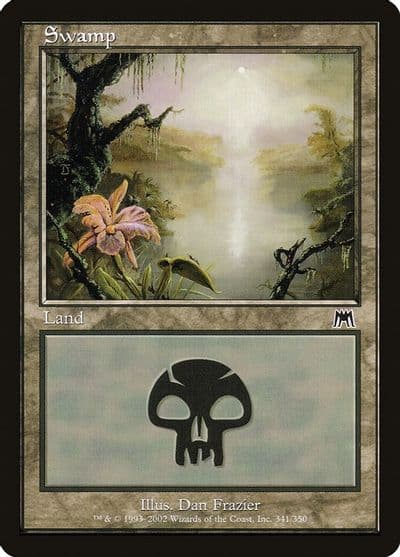 Swamp 341 Onslaught Magic card