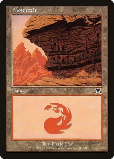 Mountain 345 Onslaught Magic card