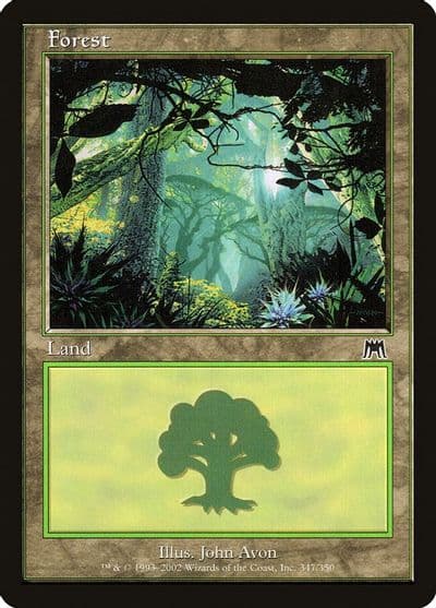 Forest 347 Onslaught Magic card