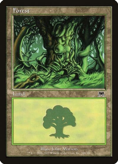 Forest 348 Onslaught Magic card