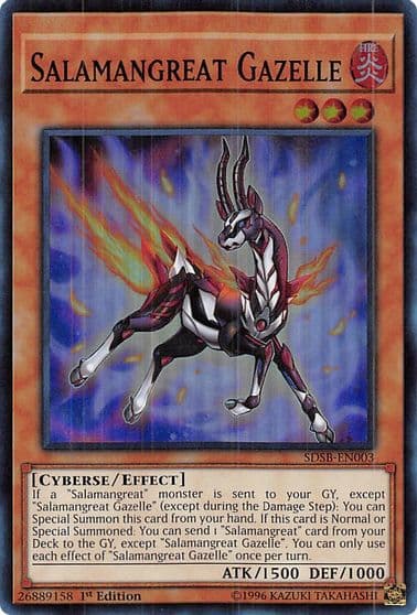 Salamangreat Gazelle Structure Deck: Soulburner Yu-Gi-Oh! card