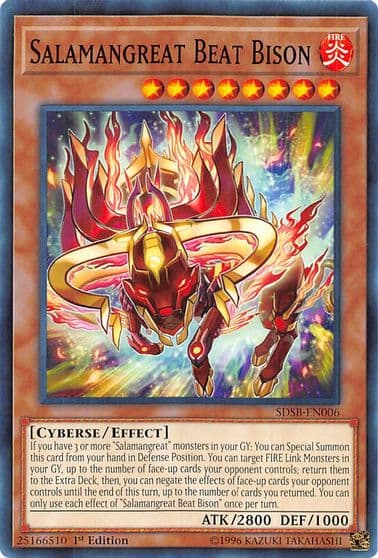 Salamangreat Beat Bison Structure Deck: Soulburner Yu-Gi-Oh! card