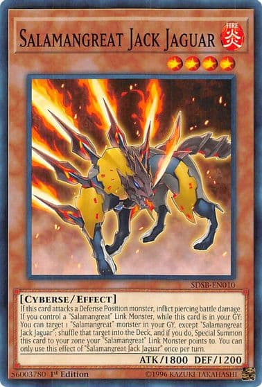Salamangreat Jack Jaguar Structure Deck: Soulburner Yu-Gi-Oh! card