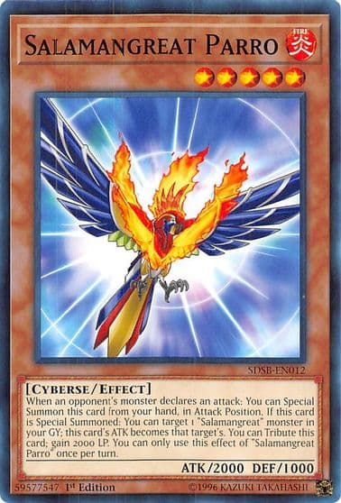 Salamangreat Parro Structure Deck: Soulburner Yu-Gi-Oh! card