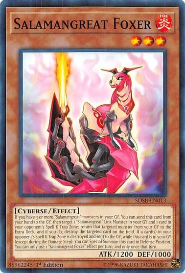 Salamangreat Foxer Structure Deck: Soulburner Yu-Gi-Oh! card