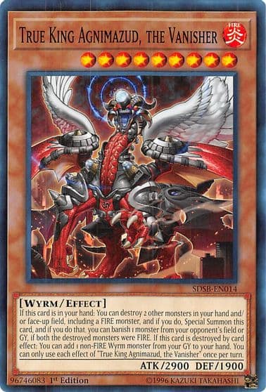 True King Agnimazud the Vanisher Structure Deck: Soulburner Yu-Gi-Oh! card