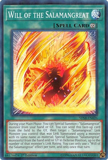Will of the Salamangreat Structure Deck: Soulburner Yu-Gi-Oh! card