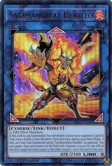 Salamangreat Heatleo UR Structure Deck: Soulburner Yu-Gi-Oh! card