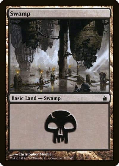 Swamp 296 Ravnica: City of Guilds Magic card