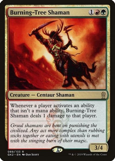 Burning Tree Shaman Ravnica Allegiance: Guild Kits Magic card