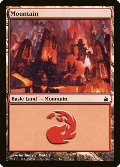 Mountain 301 Ravnica: City of Guilds Magic card