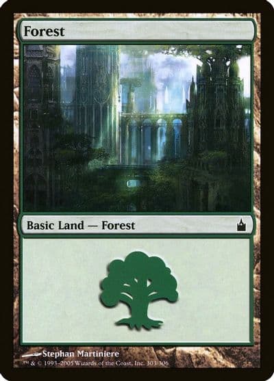 Forest 303 Ravnica: City of Guilds Magic card