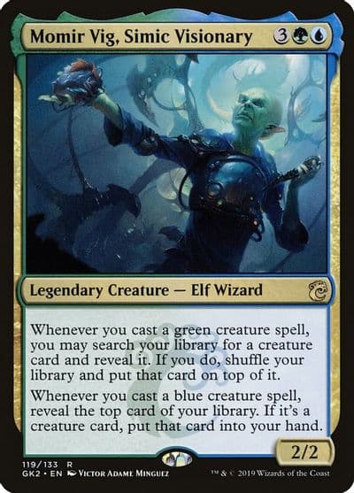 Momir Vig Simic Visionary Ravnica Allegiance: Guild Kits Magic card