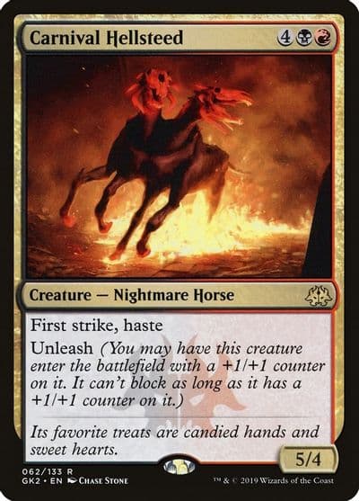Carnival Hellsteed Ravnica Allegiance: Guild Kits Magic card