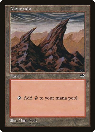 Mountain Right Tempest Magic card