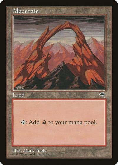 Mountain Joined Tempest Magic card
