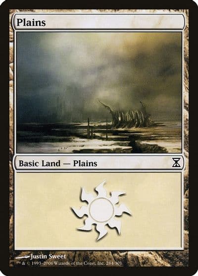 Plains 284 Time Spiral Magic card