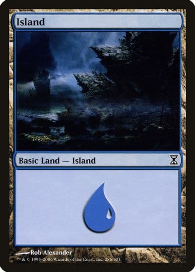 Island 286 Time Spiral Magic card