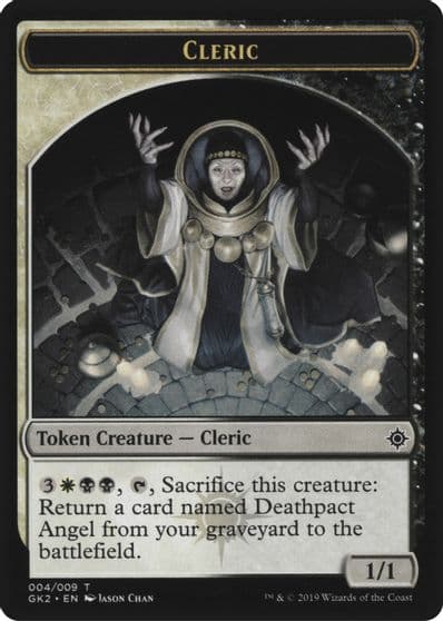 Cleric Treasure Double Sided Token Ravnica Allegiance: Guild Kits Magic card