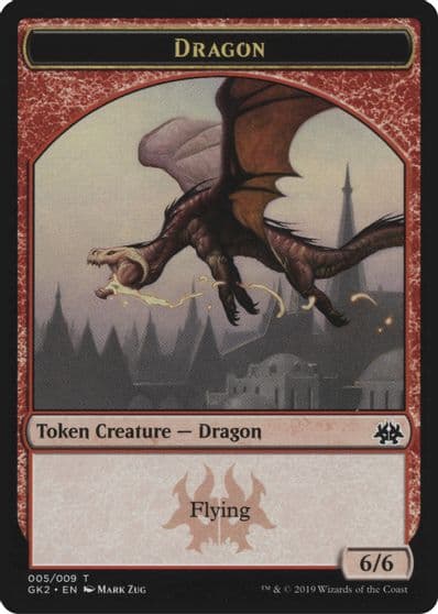 Dragon Goblin Double Sided Token Ravnica Allegiance: Guild Kits Magic card